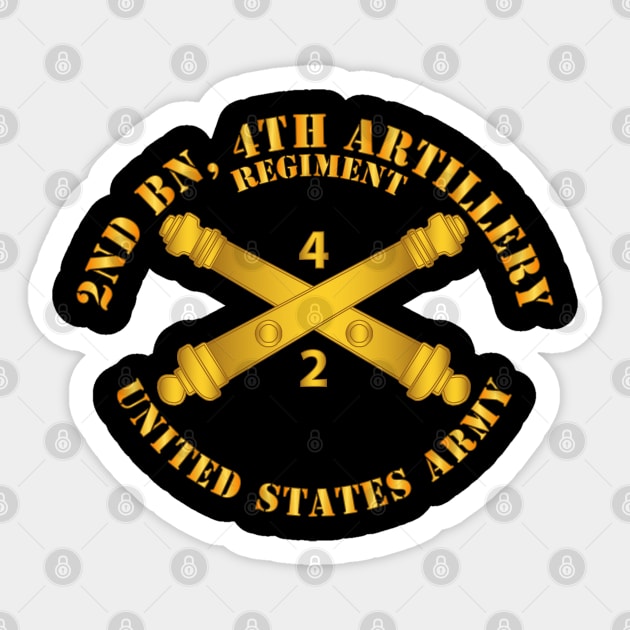 2nd Bn 4th Field Artillery Regt - w Arty Branch Sticker by twix123844